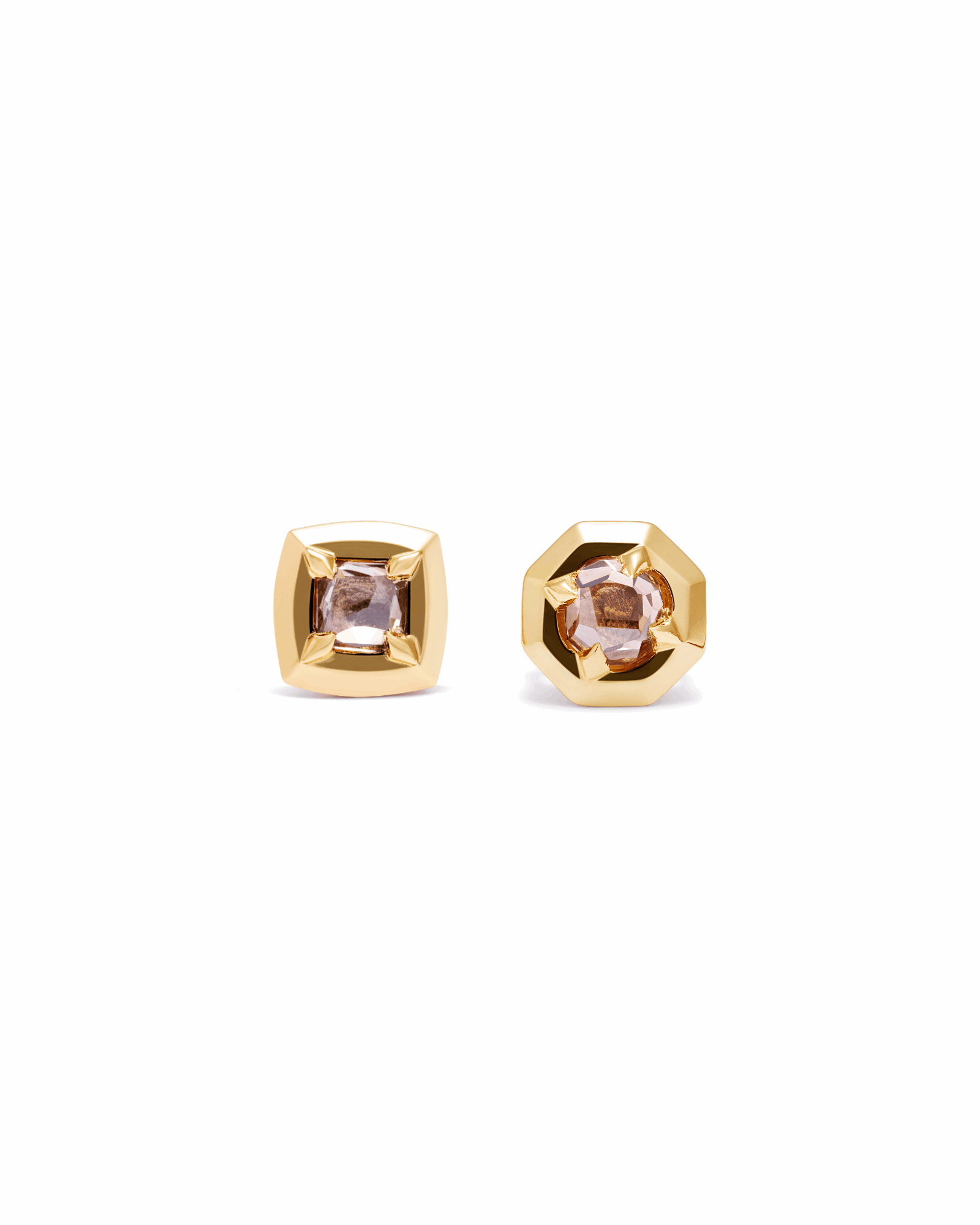 Mismatched Pair Theia Studs - Cushion & Octagon Large | Ilana Belsky