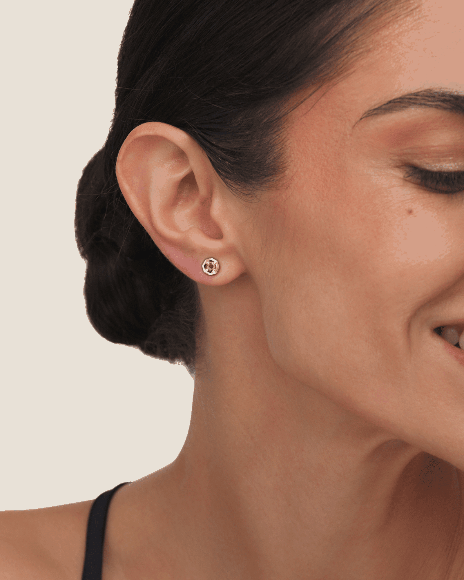 Pair Theia Studs - Octagon Large | Ilana Belsky