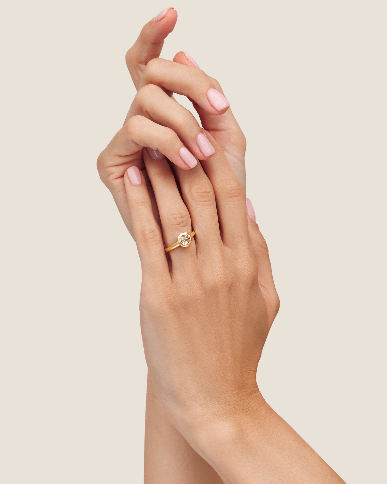 round freeform rose cut diamond - ilana belsky