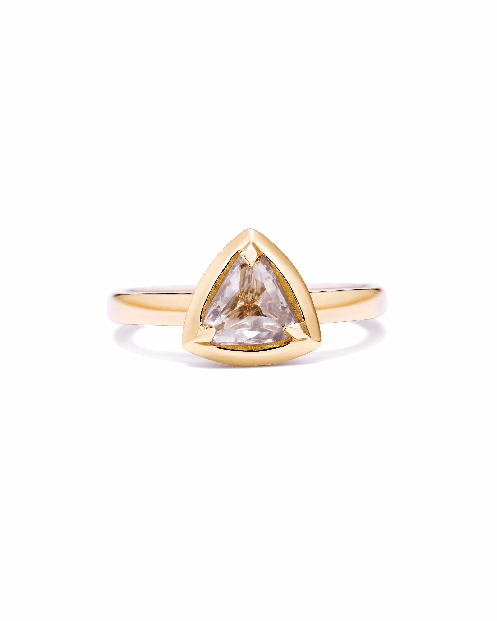 triangle freeform rose ring